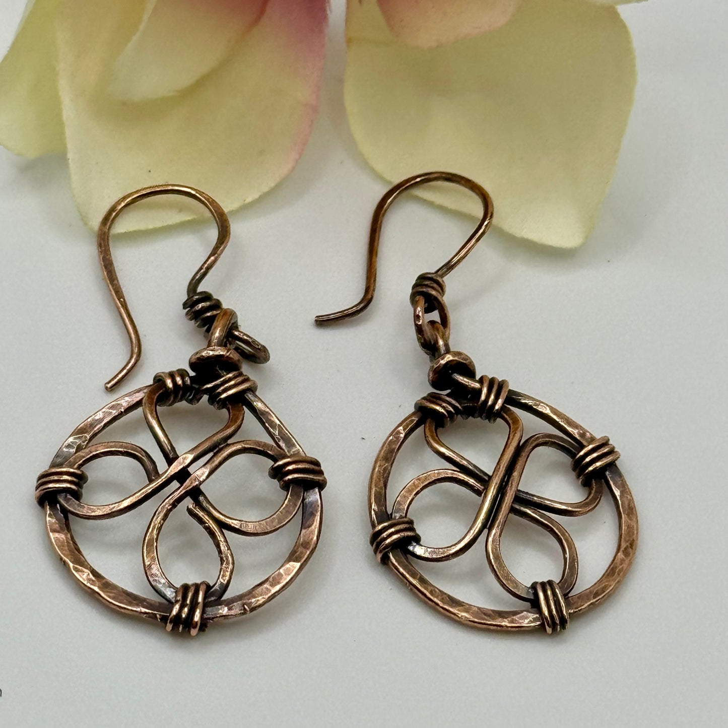 Copper/ Celtic Earrings