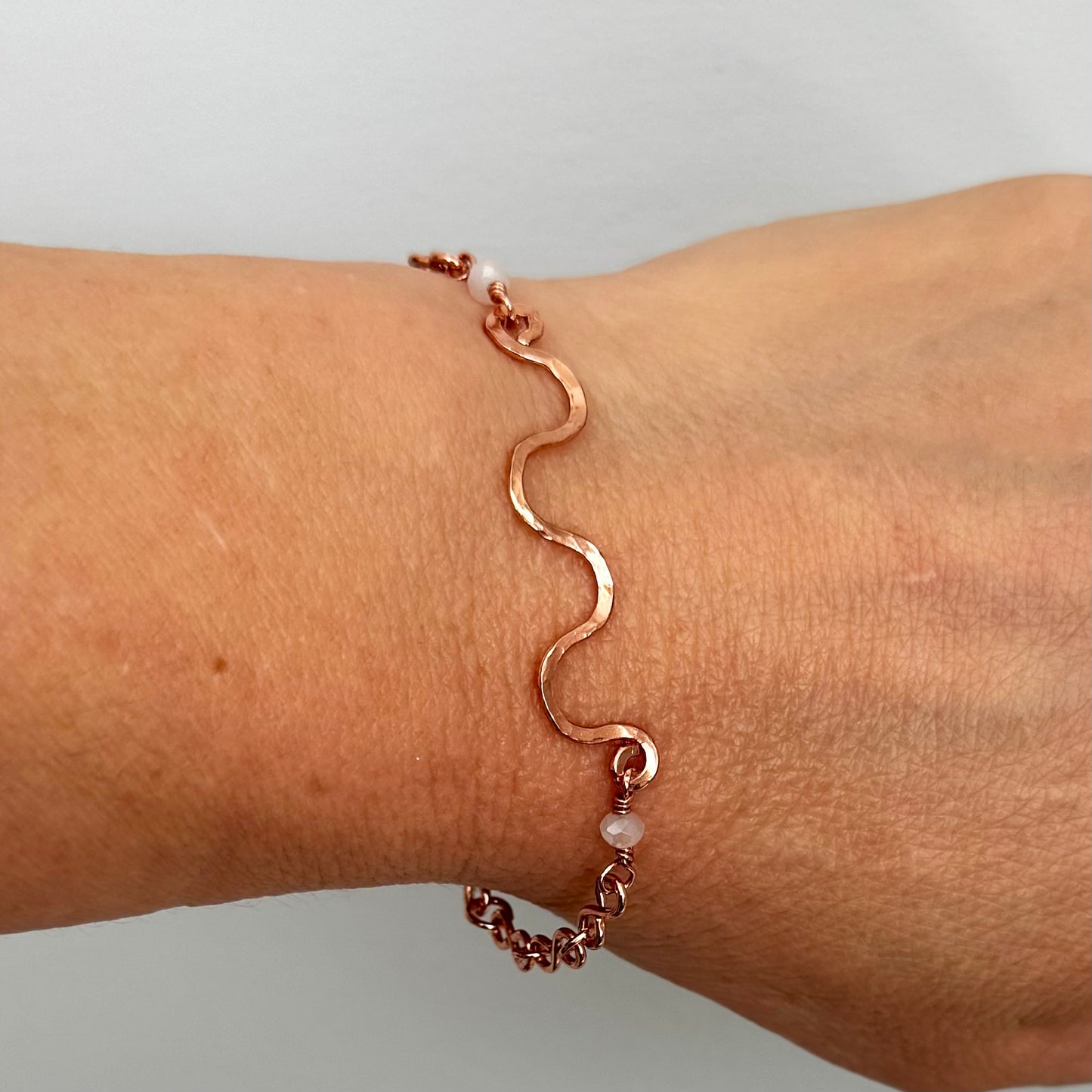 Copper Bracelet - Sparkle Wave