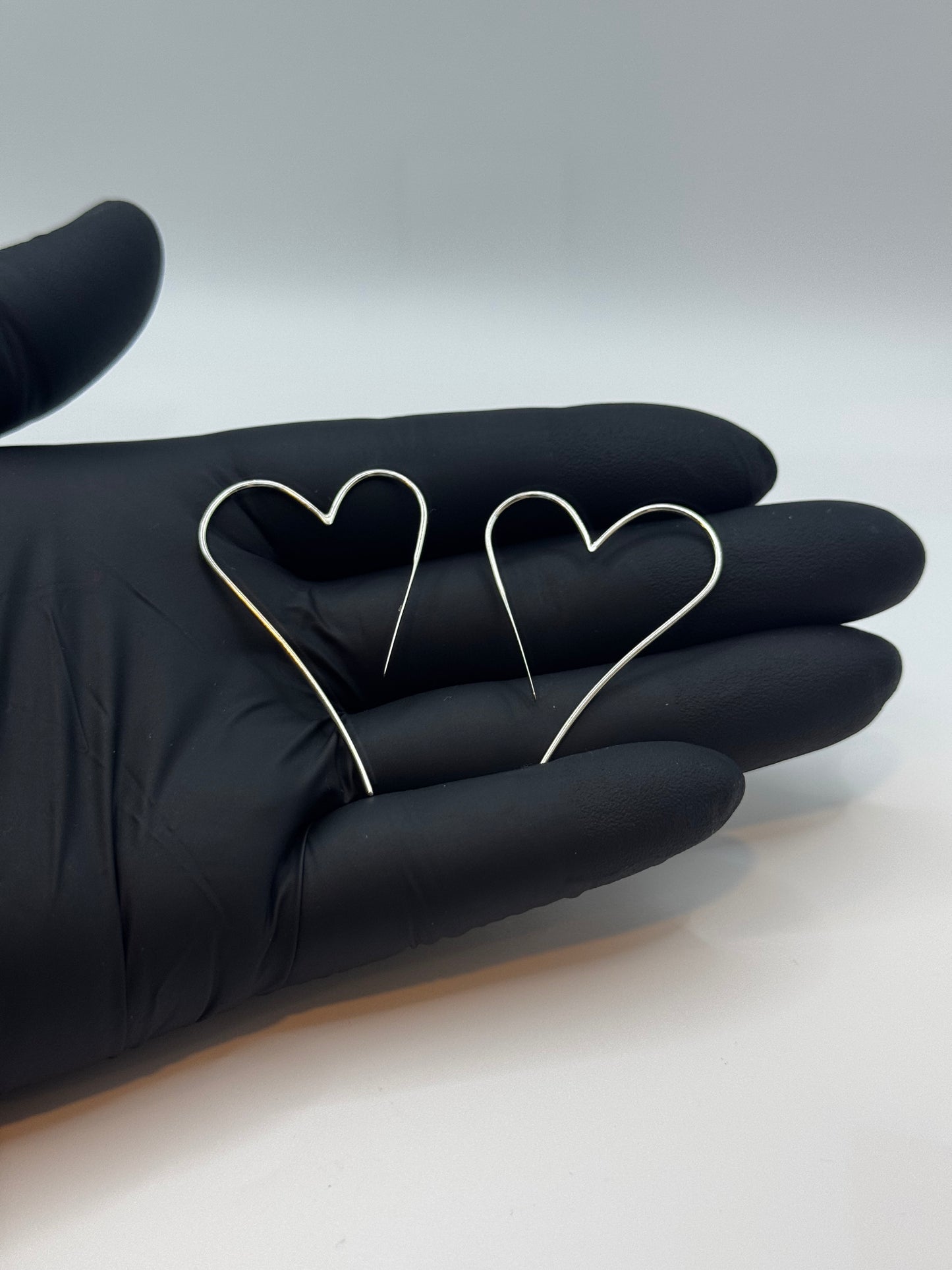 Sterling Silver Hoop Heart