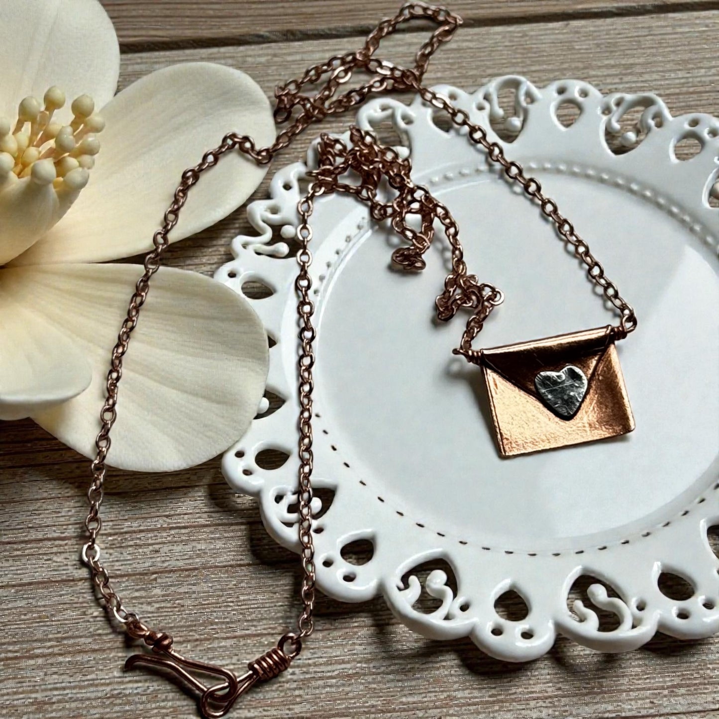 Copper - Romantic Love-Letter Necklace